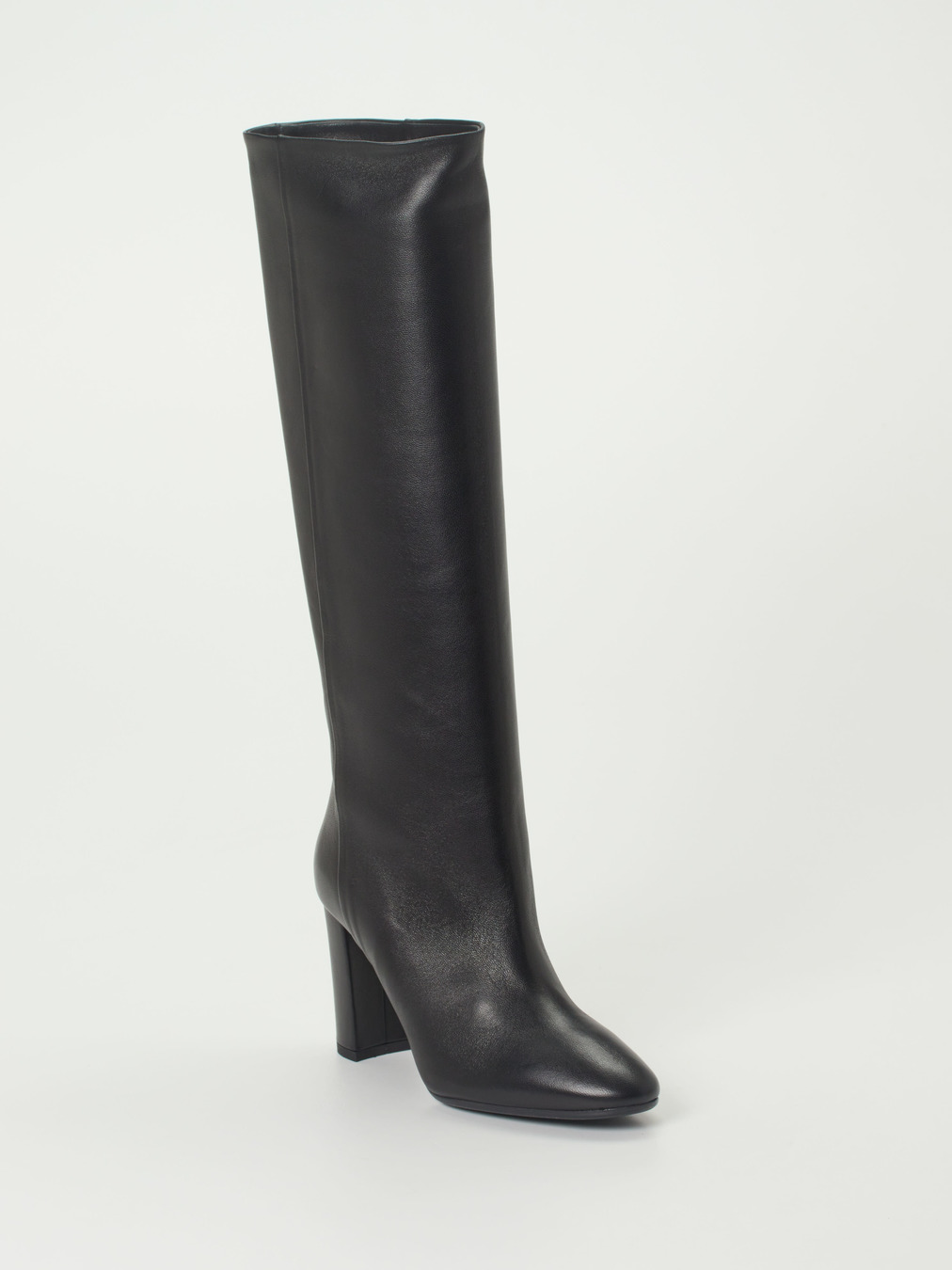 Konstantin Starke – Kniehohe Stiefel aus Lammleder Schwarz