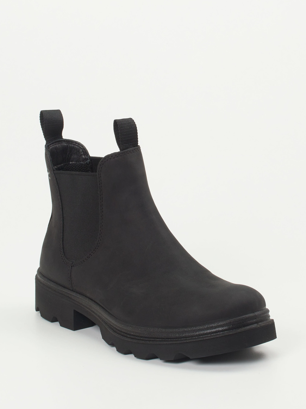 Ecco – Chelsea Boots aus Nubukleder schwarz