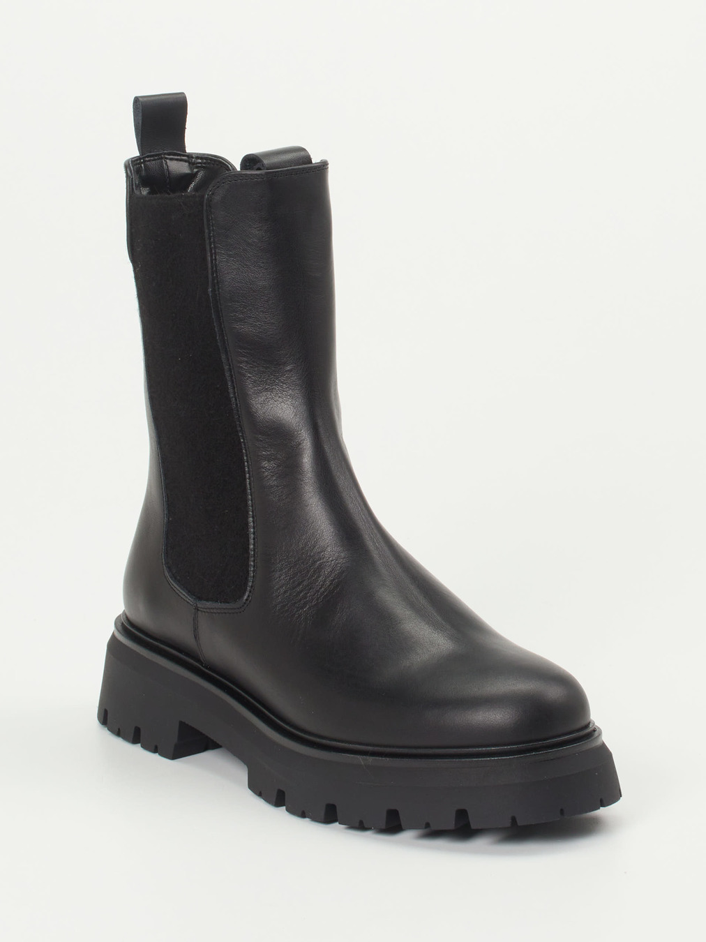 Andrea Puccini – Chelsea Boots aus Lammleder Schwarz