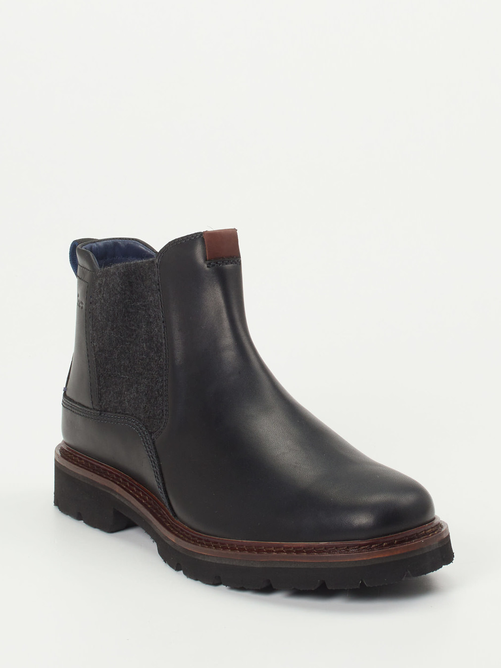 Sioux – Chelsea Boots aus Fettleder in Schwarz