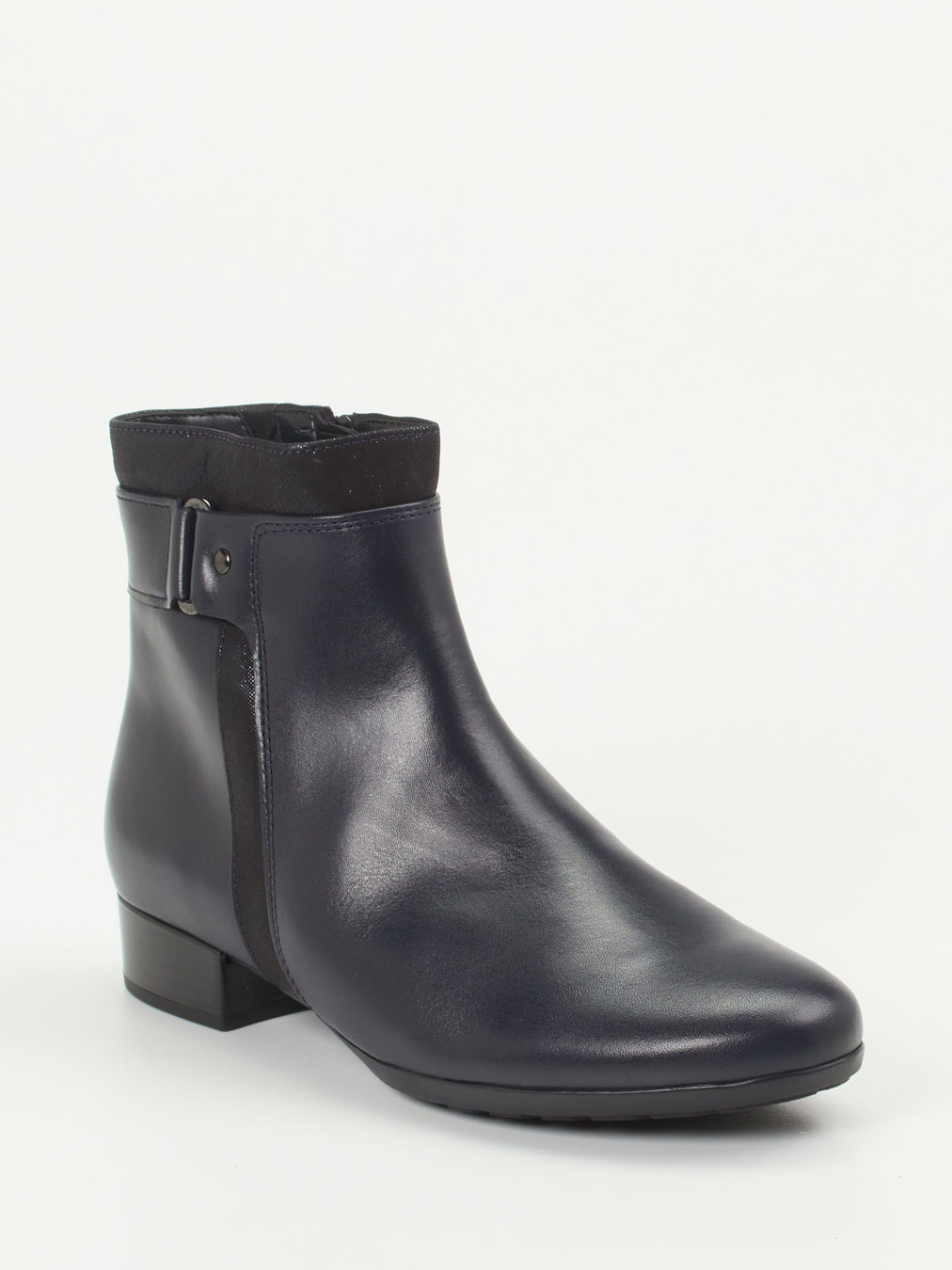 Gabor Comfort – Stiefelette aus Kalbleder dunkelblau