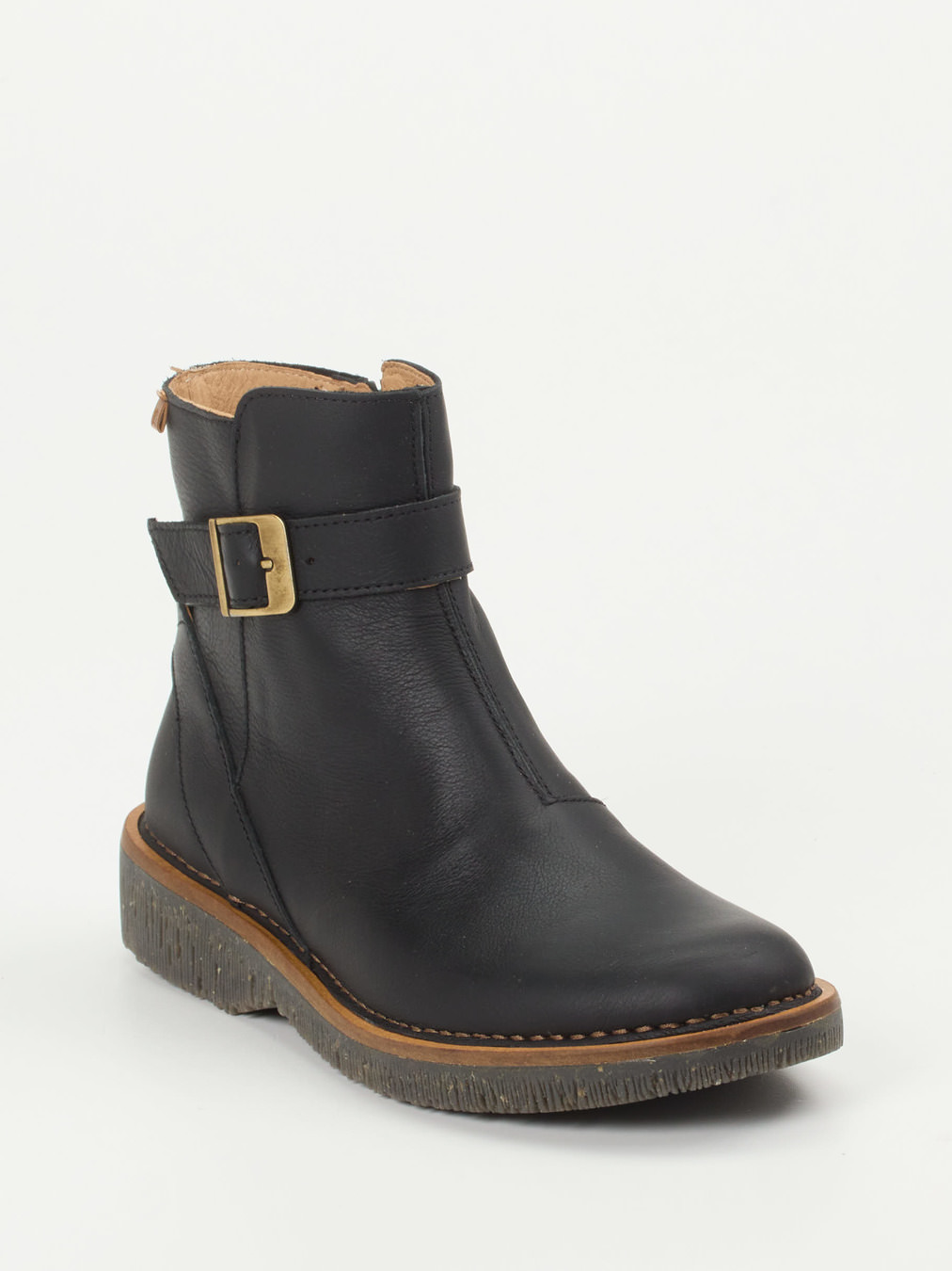 El Naturalista – Stiefelette aus Fettleder schwarz