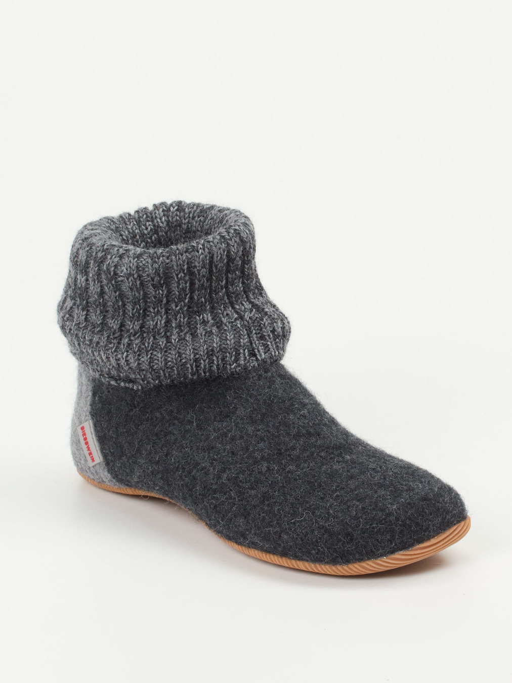 Giesswein – Hüttenschuhe aus Wollfilz in Grau