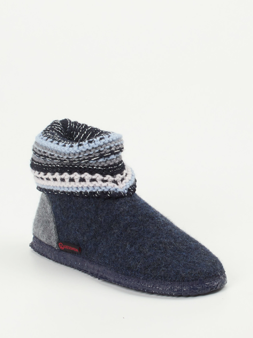 Giesswein – Hüttenschuhe aus Wolle Dunkelblau
