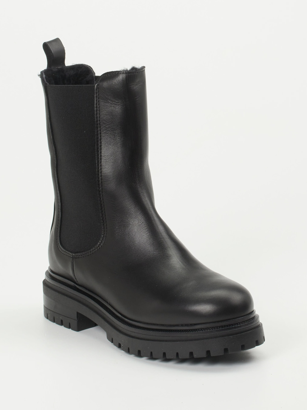 Andrea Puccini – Chelsea Boots aus Kalbleder Schwarz