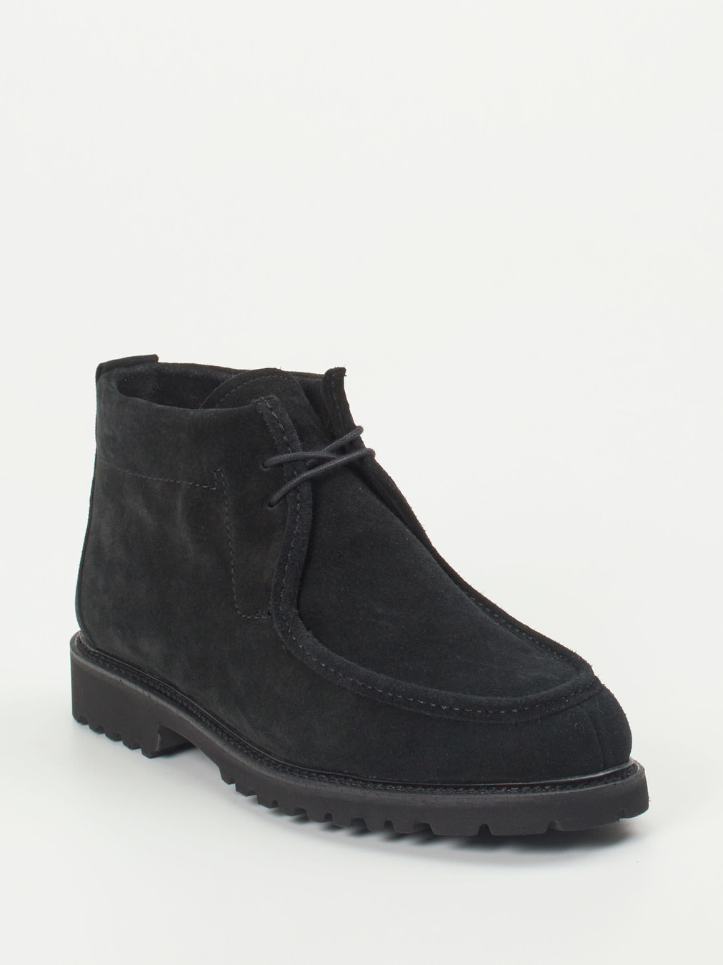 Ludwig Reiter – Desert Boots aus Veloursleder Schwarz