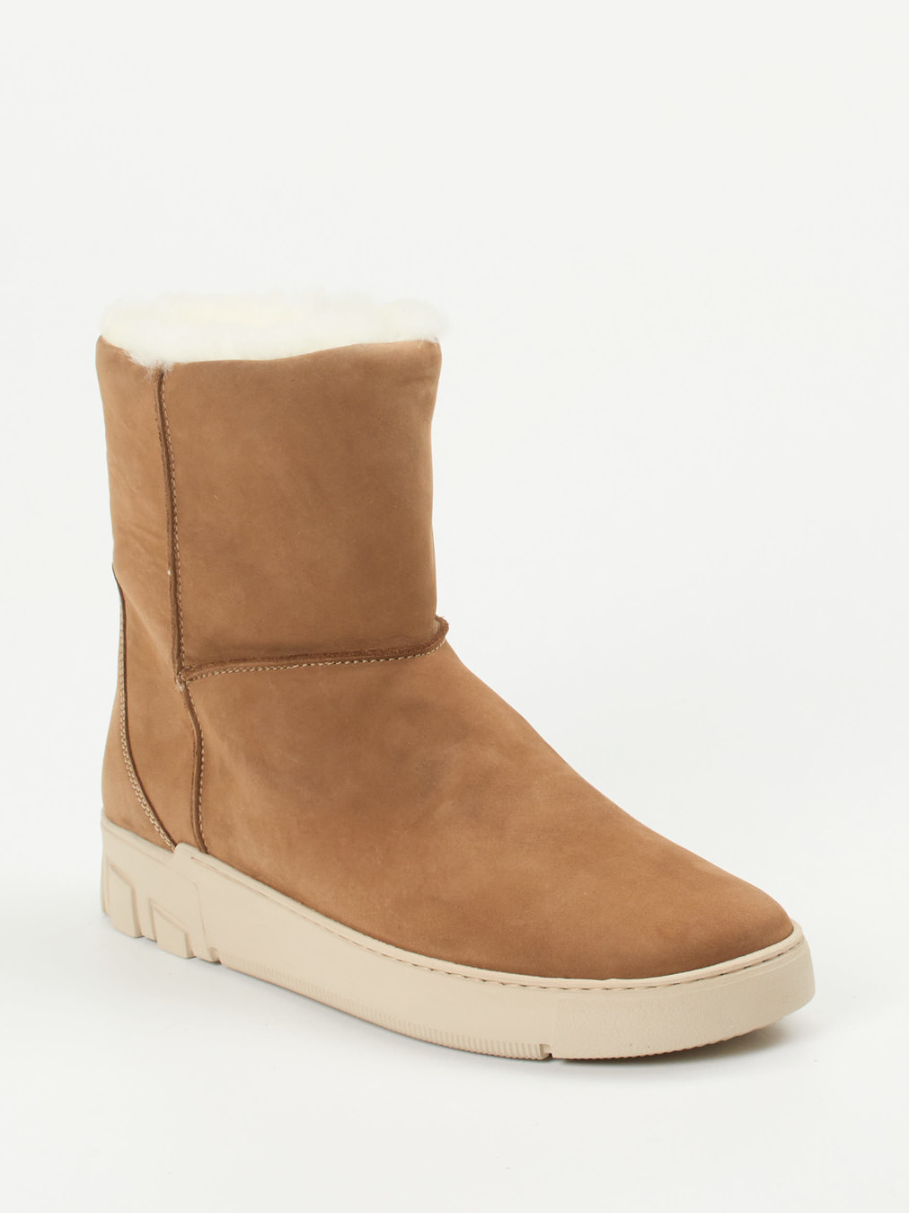 Ganter – Stiefelette aus Nubukleder cognacbraun