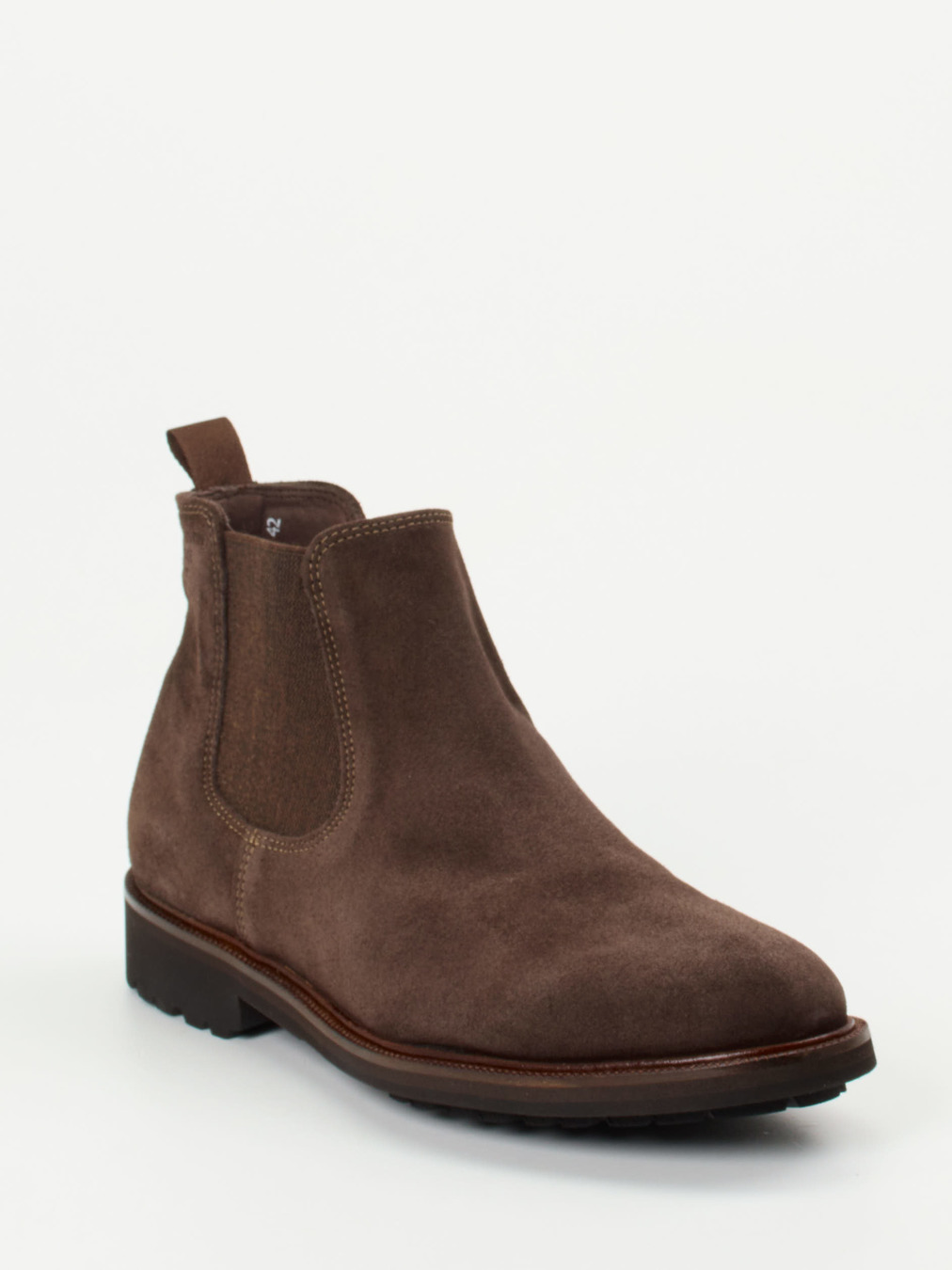 Konstantin Starke – Chelsea Boots aus Veloursleder dunkelbraun
