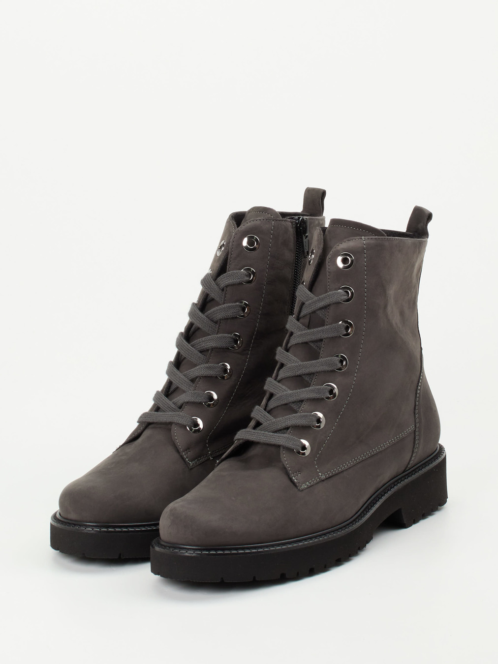 Semler – Schnürboots aus Nubukleder in Grau