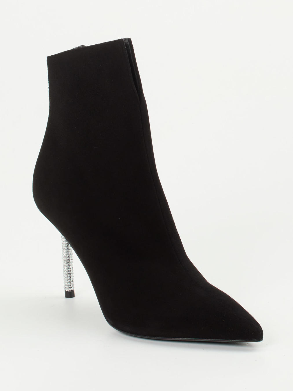 Konstantin Starke – Ankle Boots aus Veloursleder Schwarz