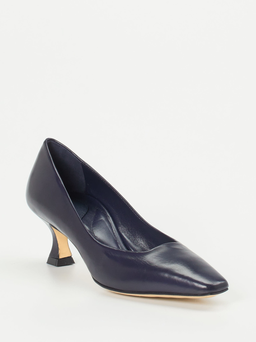 Konstantin Starke – Kitten Heels aus Lammleder in Blau