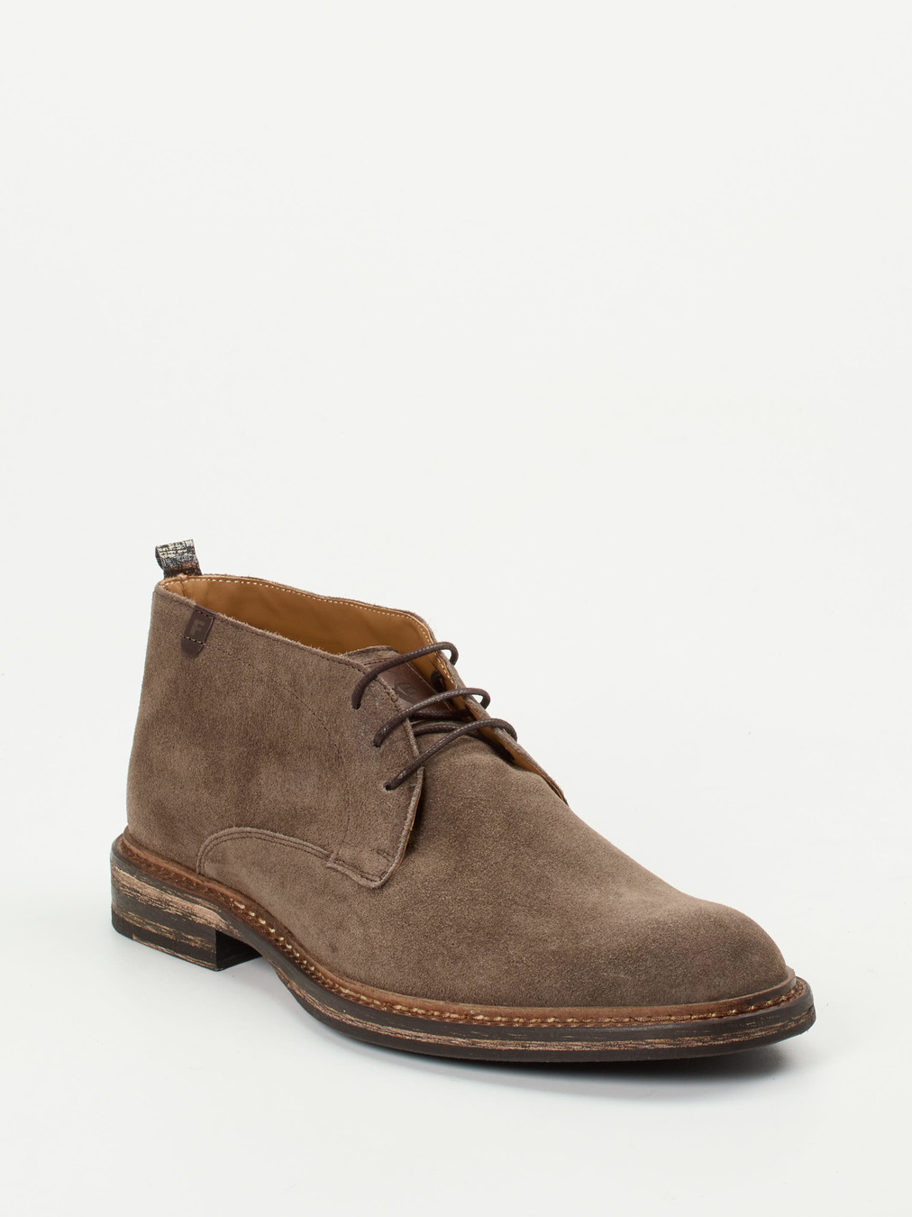 Floris van Bommel – Desert Boots aus Veloursleder Braun