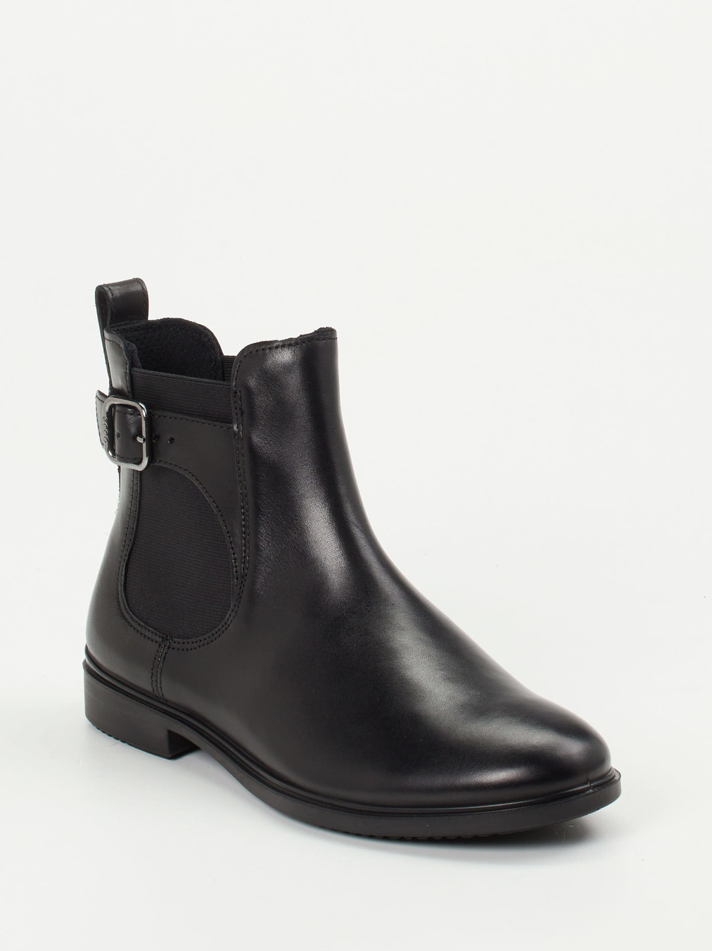 Ecco – Chelsea Boots aus Kalbleder schwarz