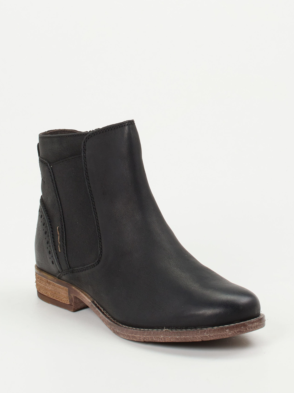 Josef Seibel – Chelsea Boots aus Ziegenleder Schwarz