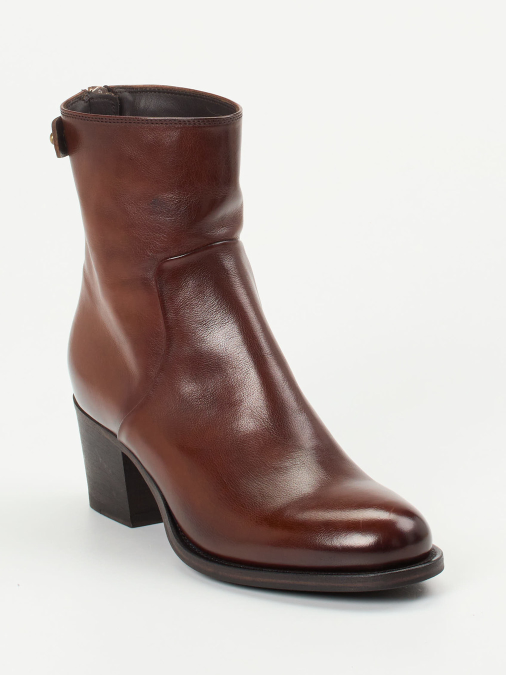 Pantanetti – Stiefeletten aus Büffelleder kastanienbraun