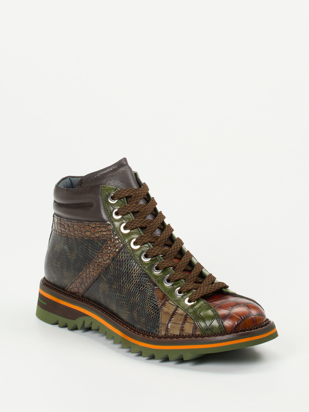Konstantin Starke – High-Top-Sneaker aus geprägtem Leder