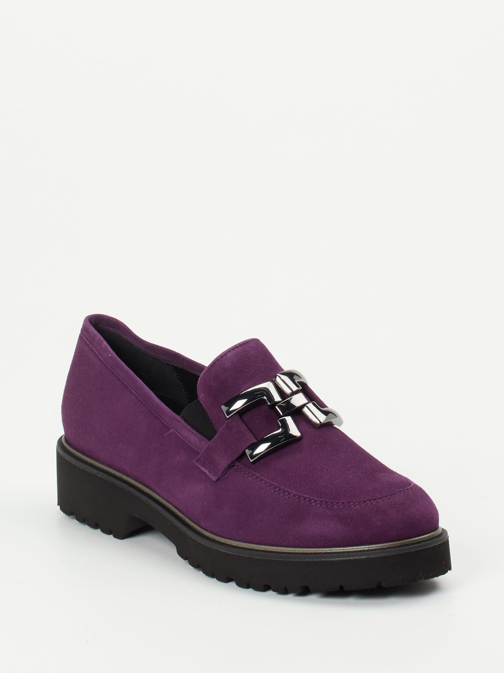Semler – Loafer aus Veloursleder in Violett