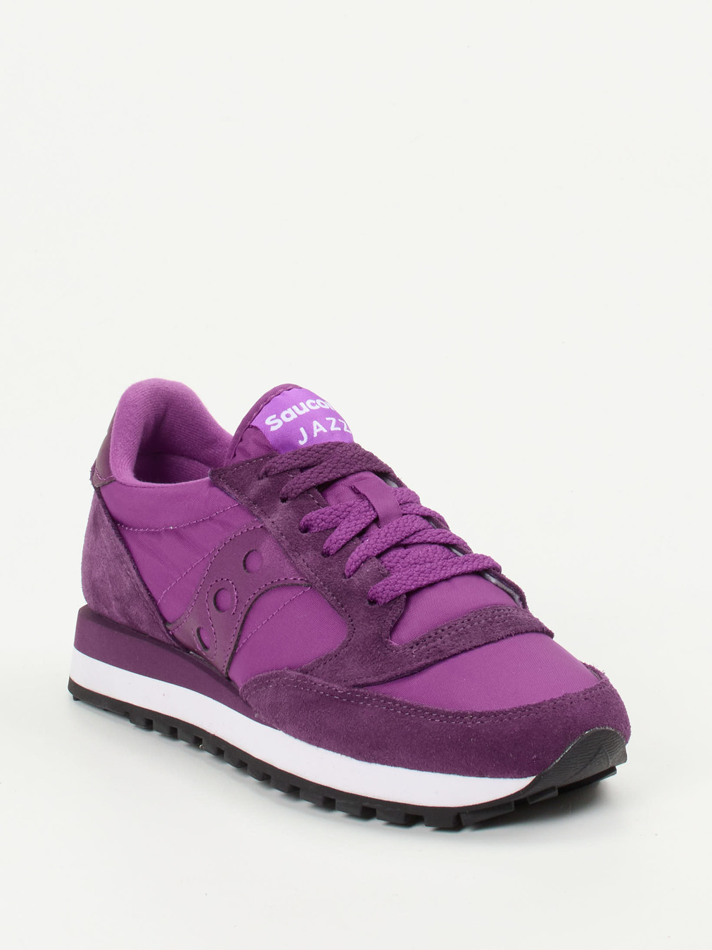 Saucony – Sneaker aus Textil und Veloursleder Violett