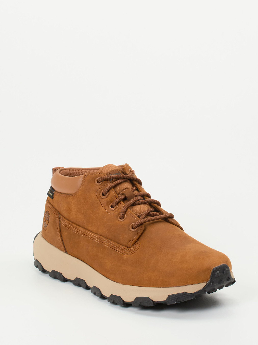 Timberland – Schnürboots aus Nubukleder cognacbraun