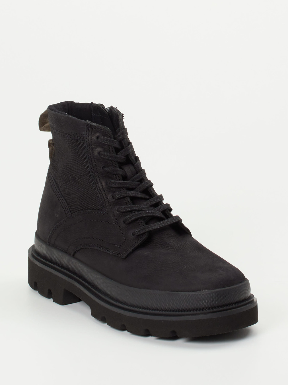 Clarks – Combat Boots aus Nubukleder Schwarz