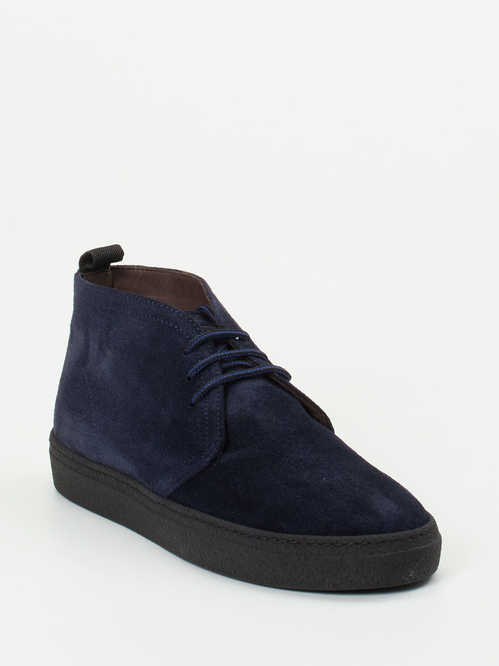 Konstantin Starke – Desert Boots aus Veloursleder Dunkelblau