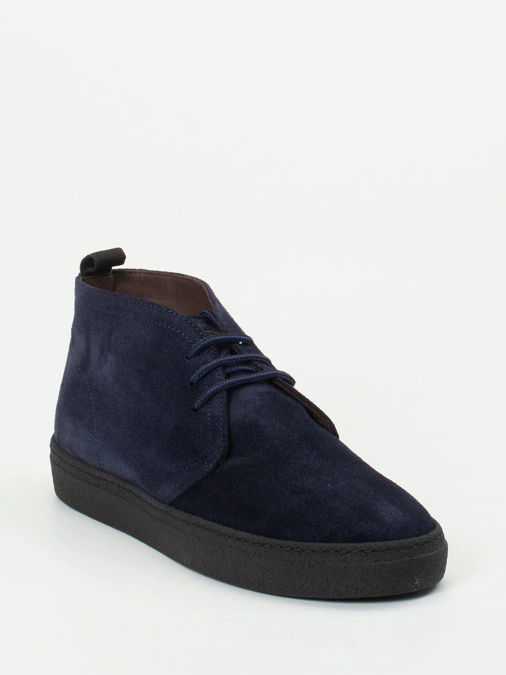Konstantin Starke – Desert Boots aus Veloursleder Dunkelblau
