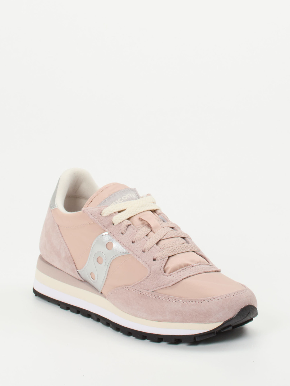 Saucony – Retro-Sneaker aus Textil und Veloursleder altrosa