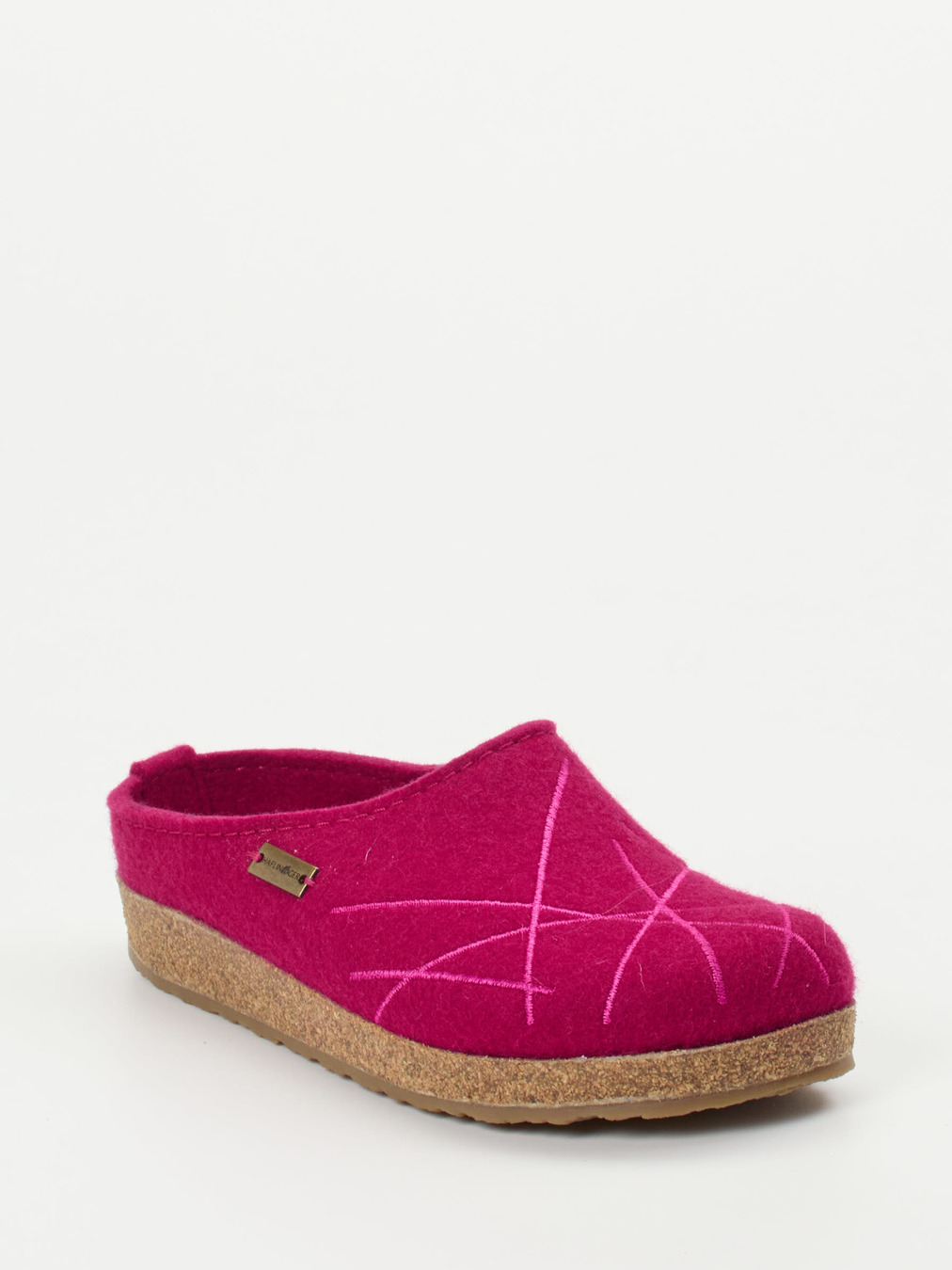 Haflinger – Pantoffeln aus Schurwolle in Himbeerrosa