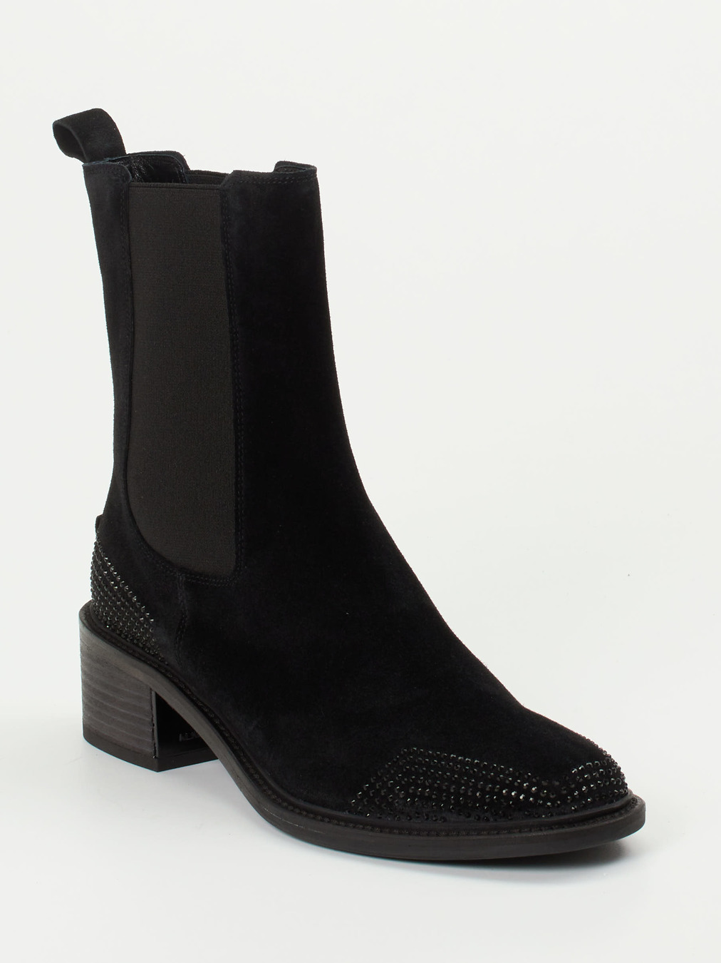 Kennel & Schmenger – Chelsea Boots aus Veloursleder Schwarz