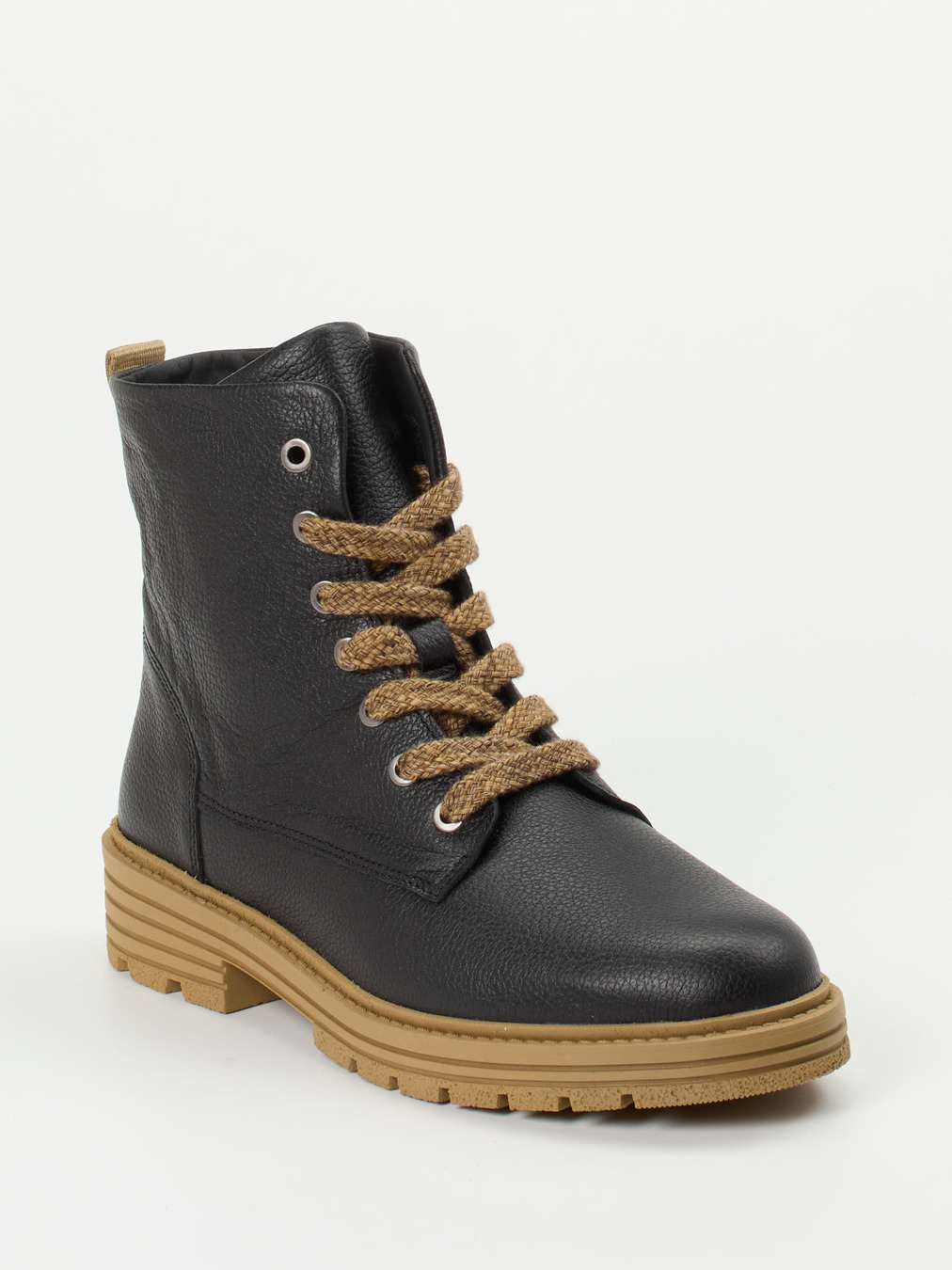 Solidus – Schnürboots aus Kalbleder Schwarz