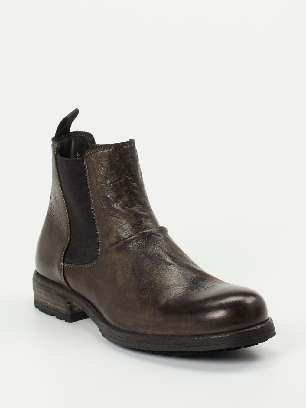 Shoto – Chelsea Boots aus Hirschleder dunkelgrün