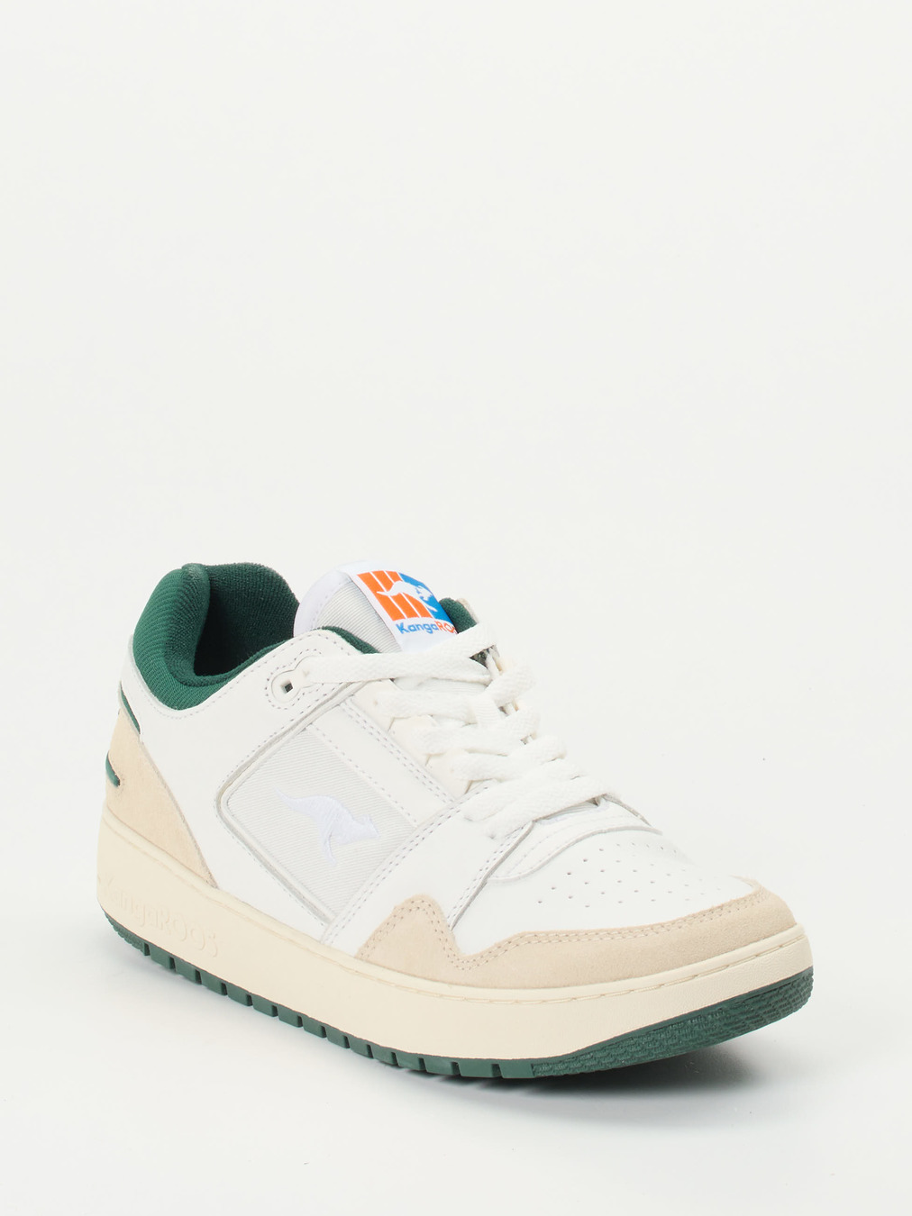 KangaROOS – Retro-Sneaker aus Ledermix Offwhite