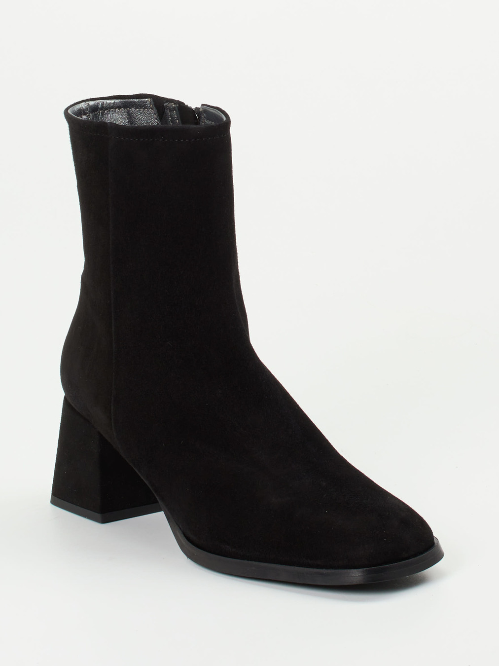 Maripé – Stiefeletten aus Veloursleder Schwarz