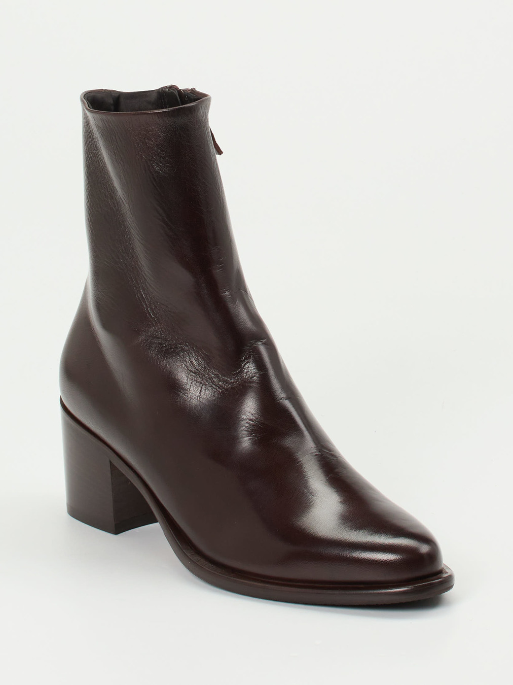 Konstantin Starke – Ankle Boots aus Lammleder Dunkelbraun