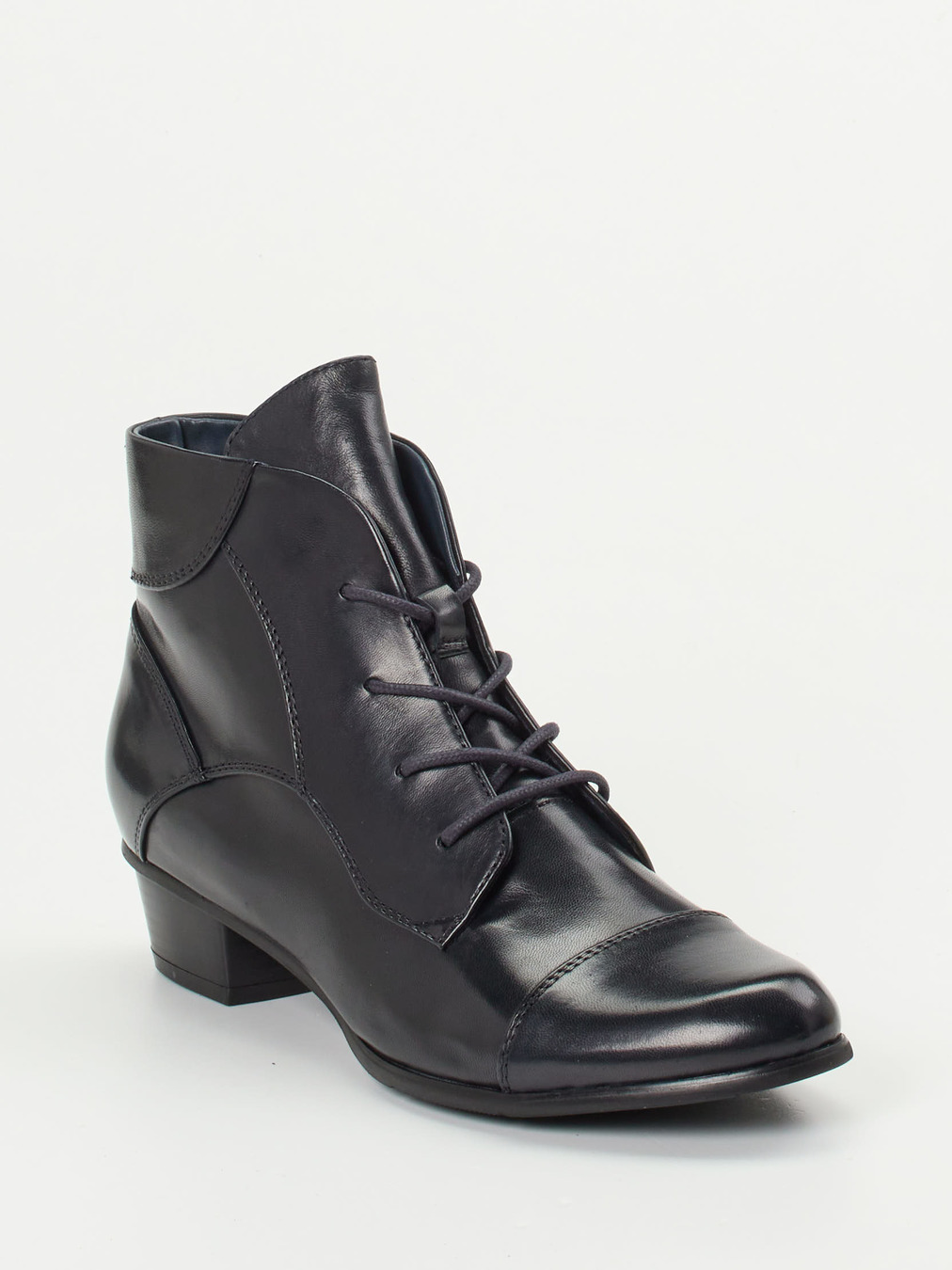 Ralph Harrison – Schnürstiefelette aus Kalbleder Blau