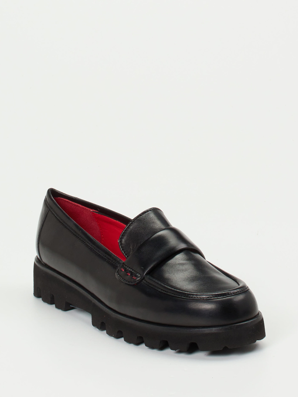 Pas de Rouge – Loafer aus Lammleder Schwarz