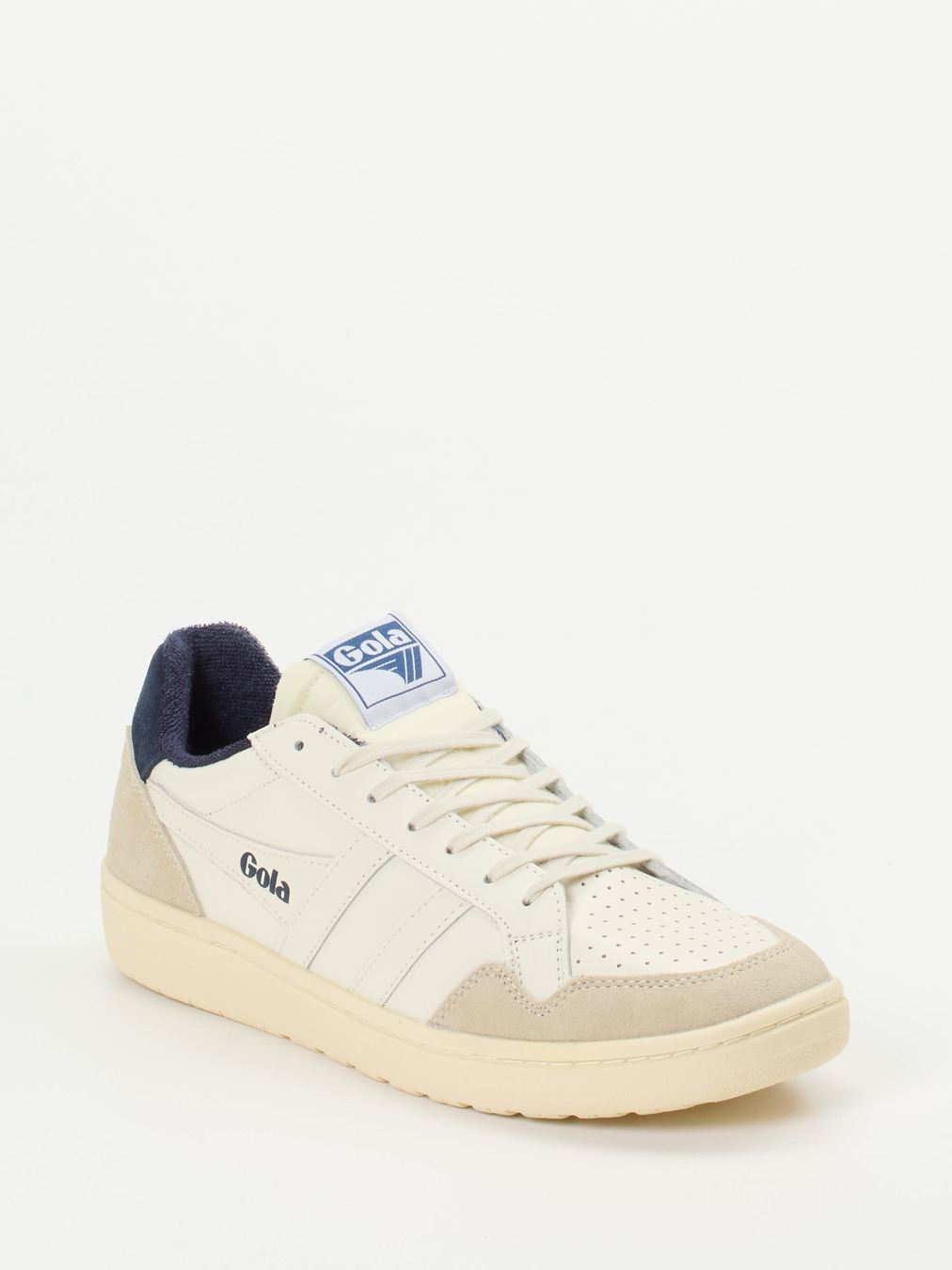 Gola – Sneaker aus Kalbleder und Velours in Weiß