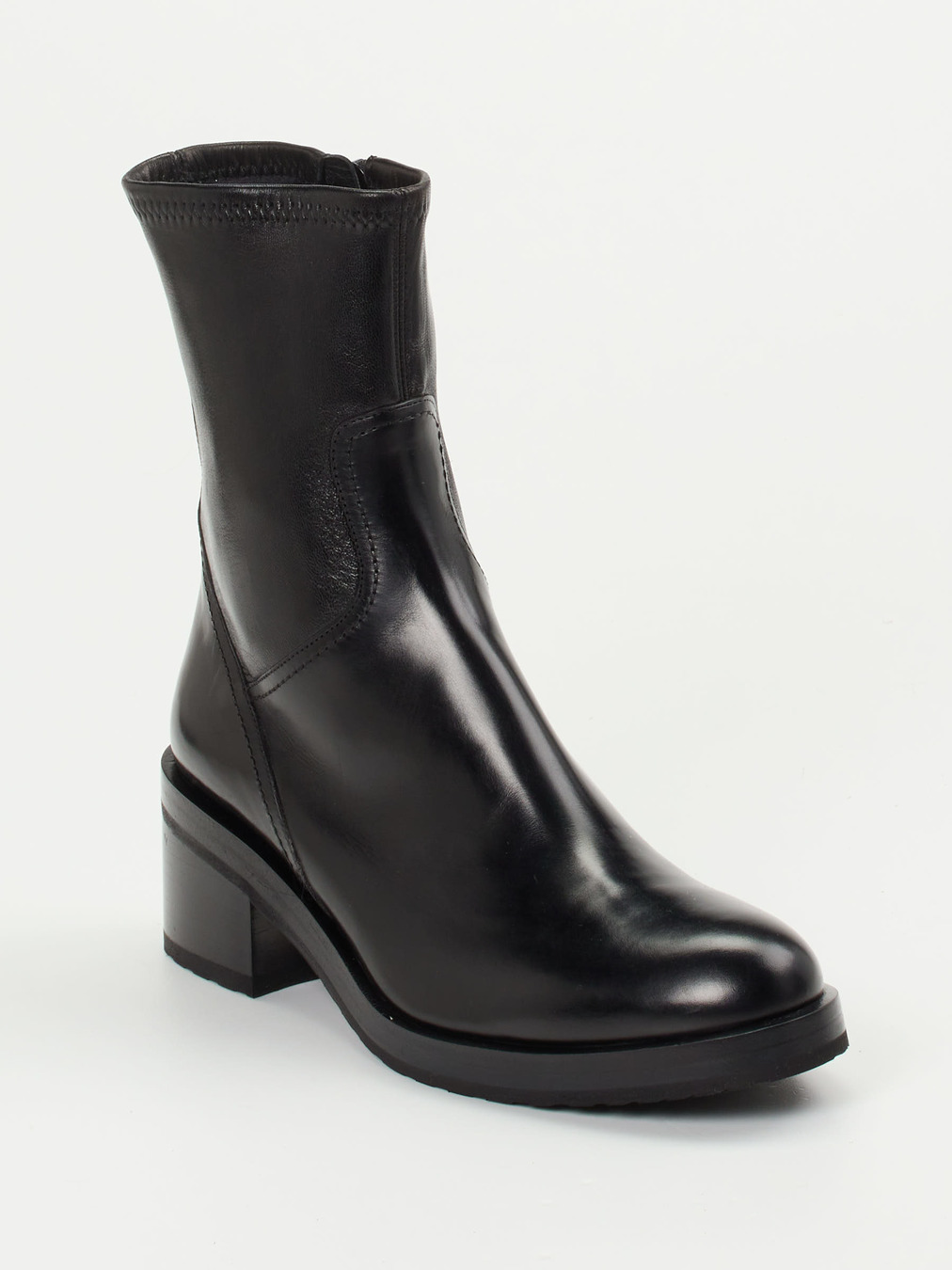 Truman's – Stiefeletten aus Kalbleder schwarz glänzend