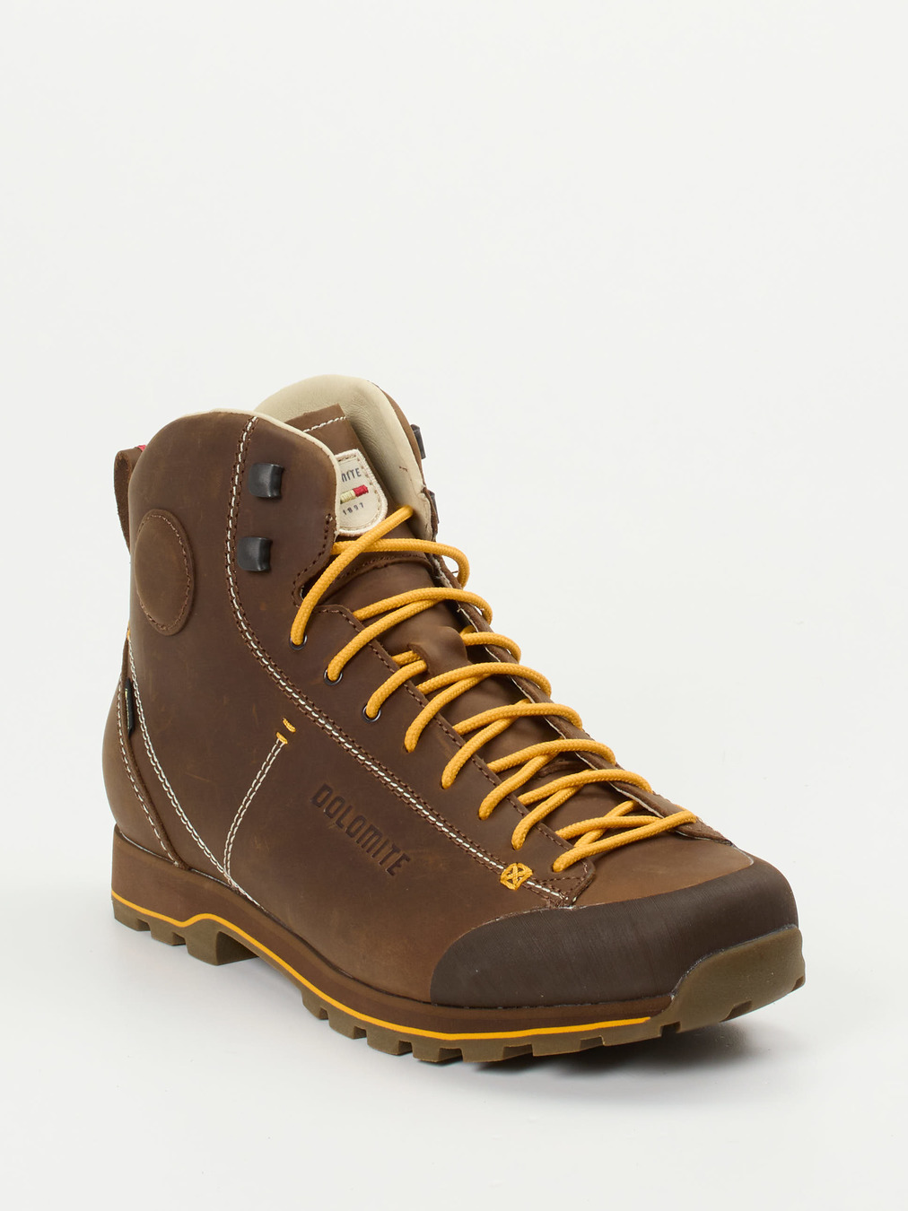 Dolomite – Schnürboots aus Glattleder mittelbraun