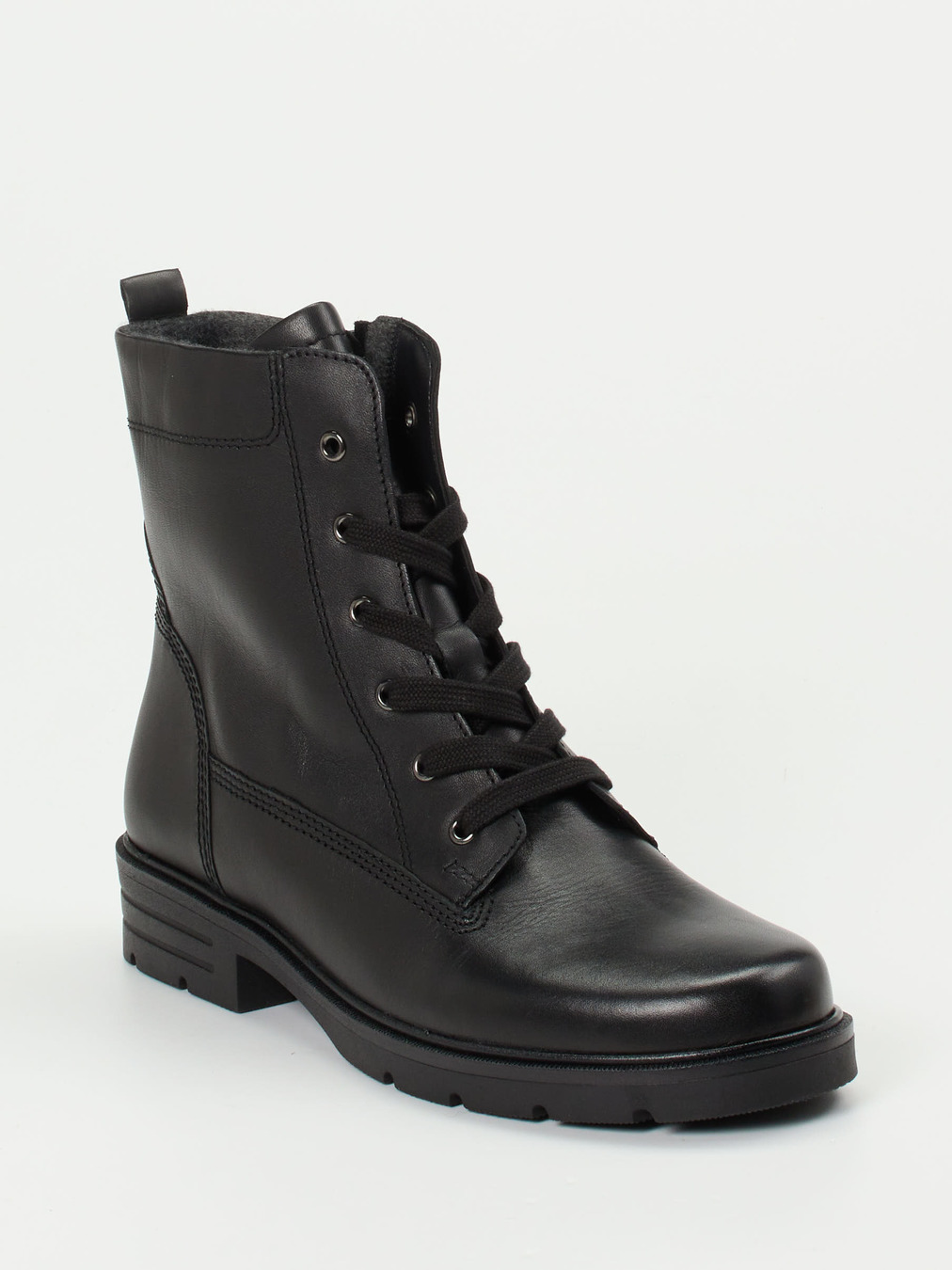 Gabor – Schnürboots aus Kalbleder schwarz