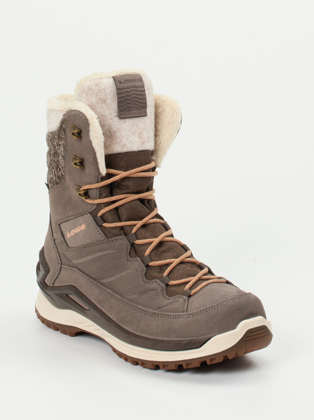 Lowa – Stiefelette aus Veloursleder braun