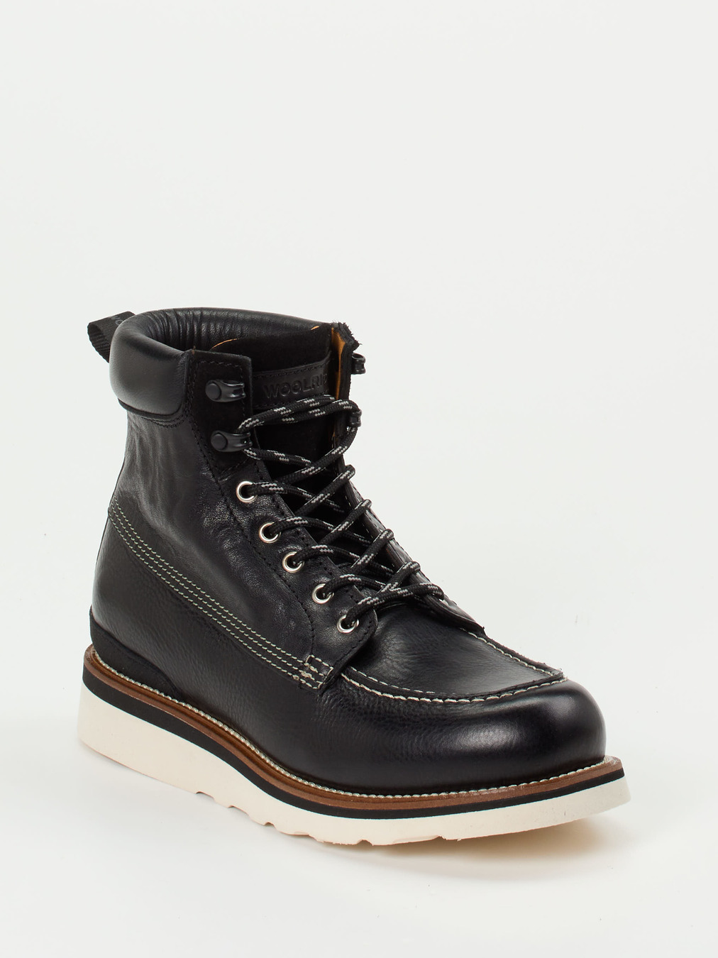 Woolrich – Stiefeletten aus Kalbleder schwarz