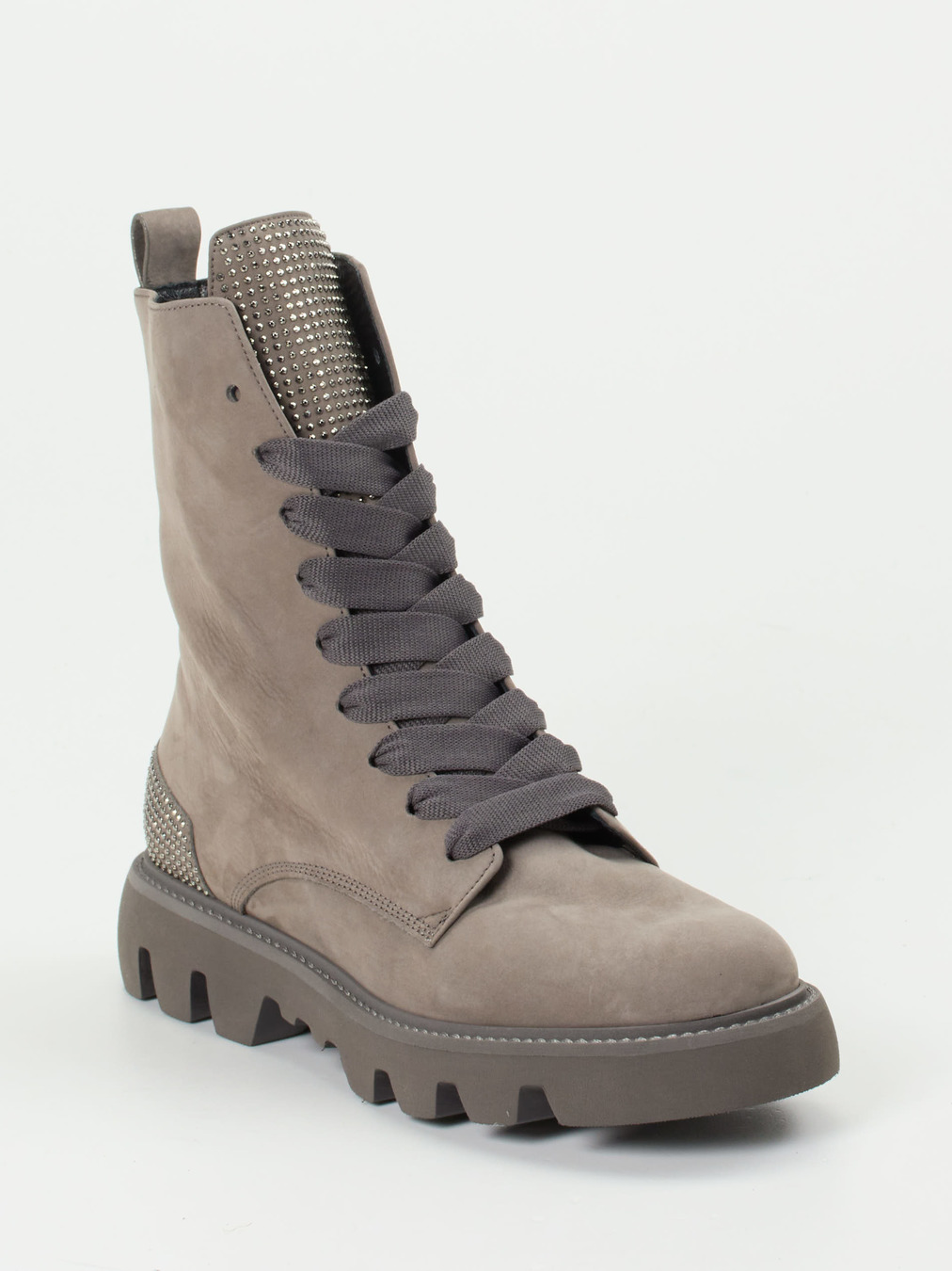 Kennel & Schmenger – Schnürstiefelette aus Nubukleder taupe
