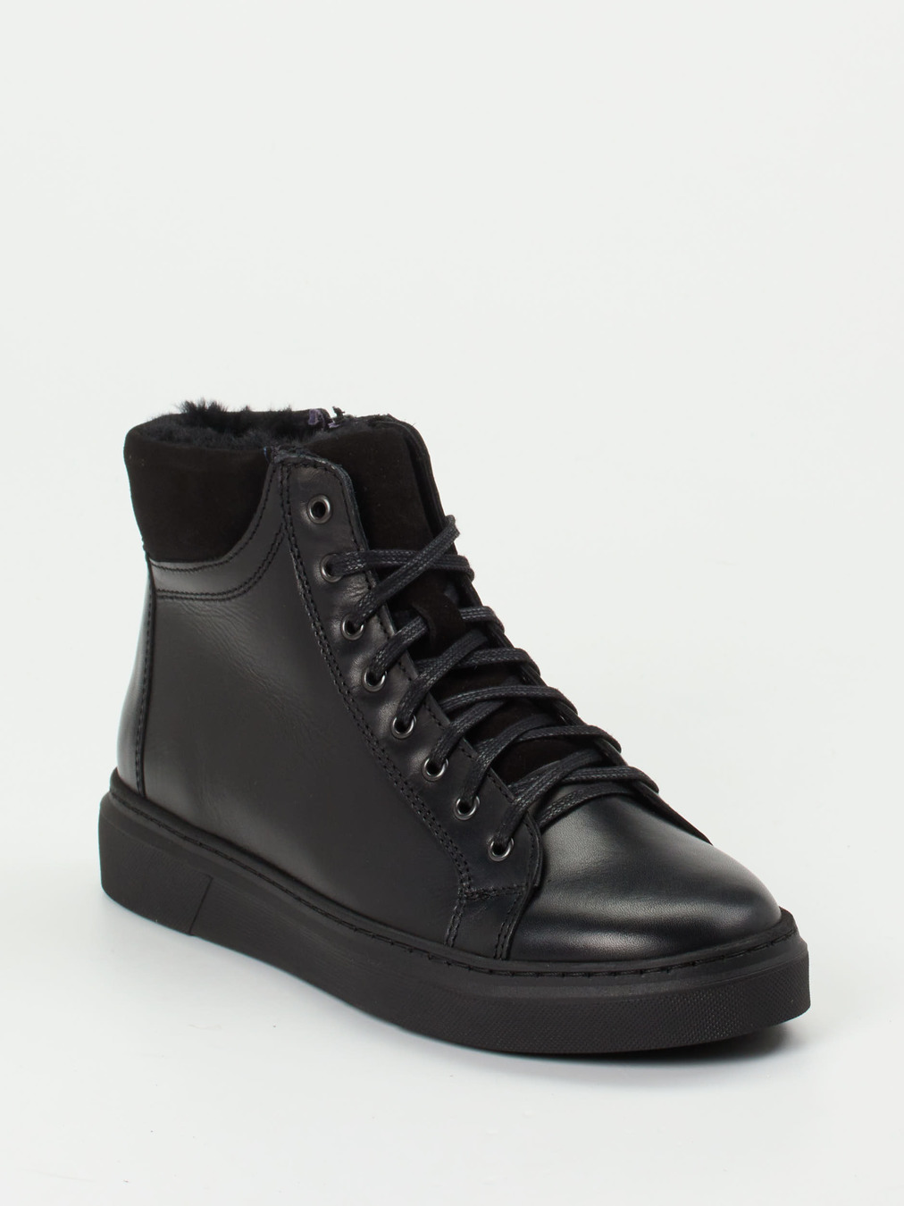 Ralph Harrison Country – High-Top Sneaker aus Fettleder schwarz