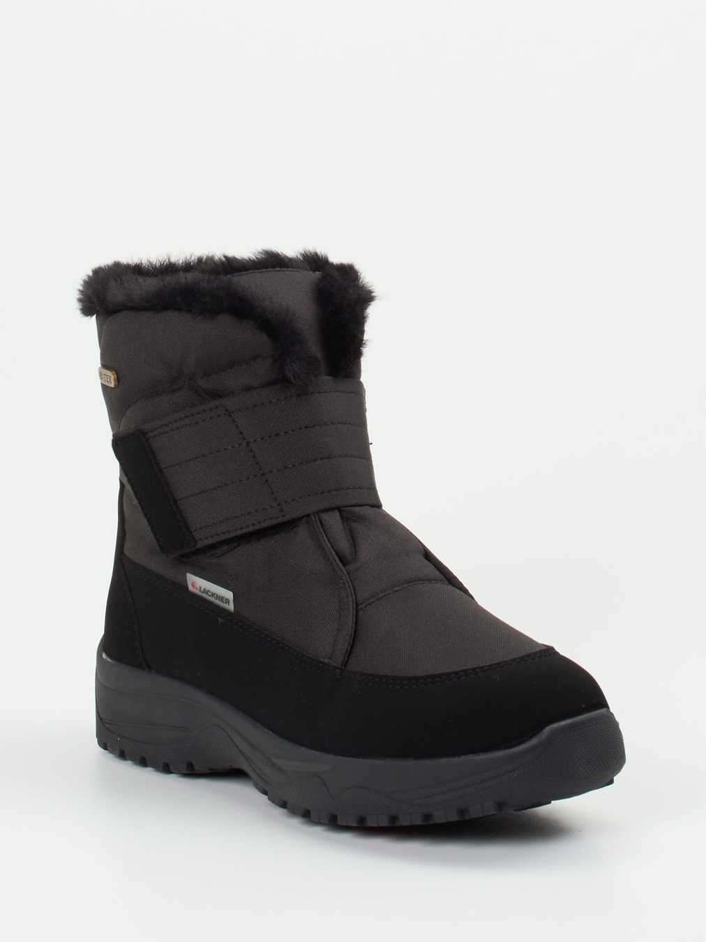 Lackner – Winterstiefel aus Textil und Synthetik schwarz
