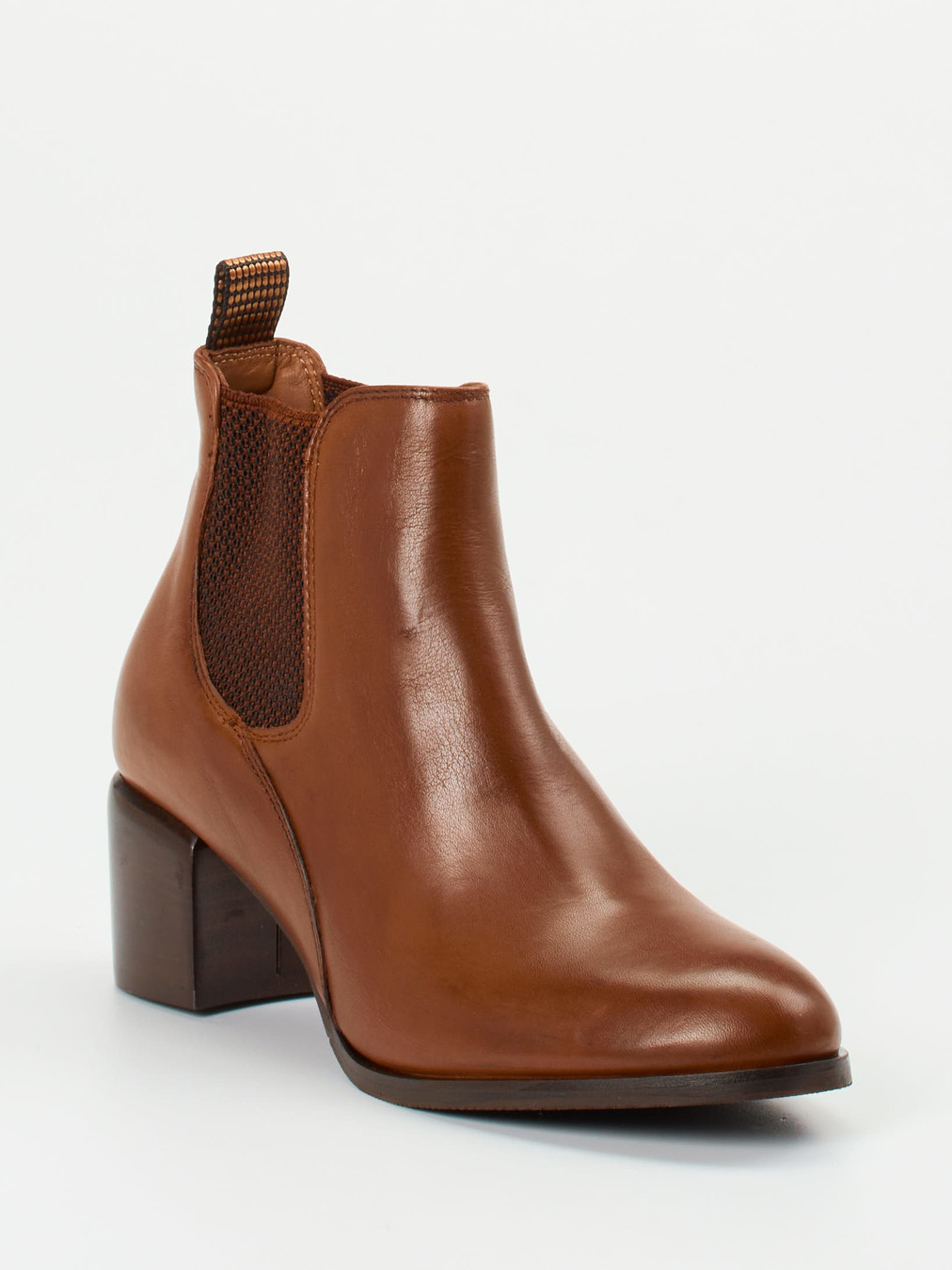 Maripé – Chelsea Boots aus Kalbleder cognacbraun