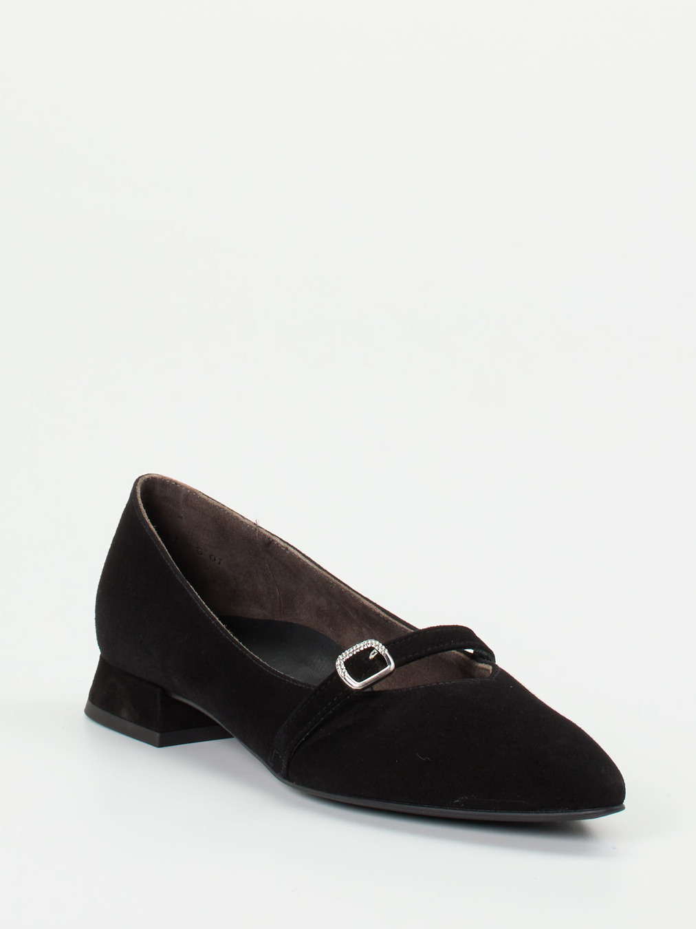 Paul Green – Spangenpumps aus Veloursleder schwarz