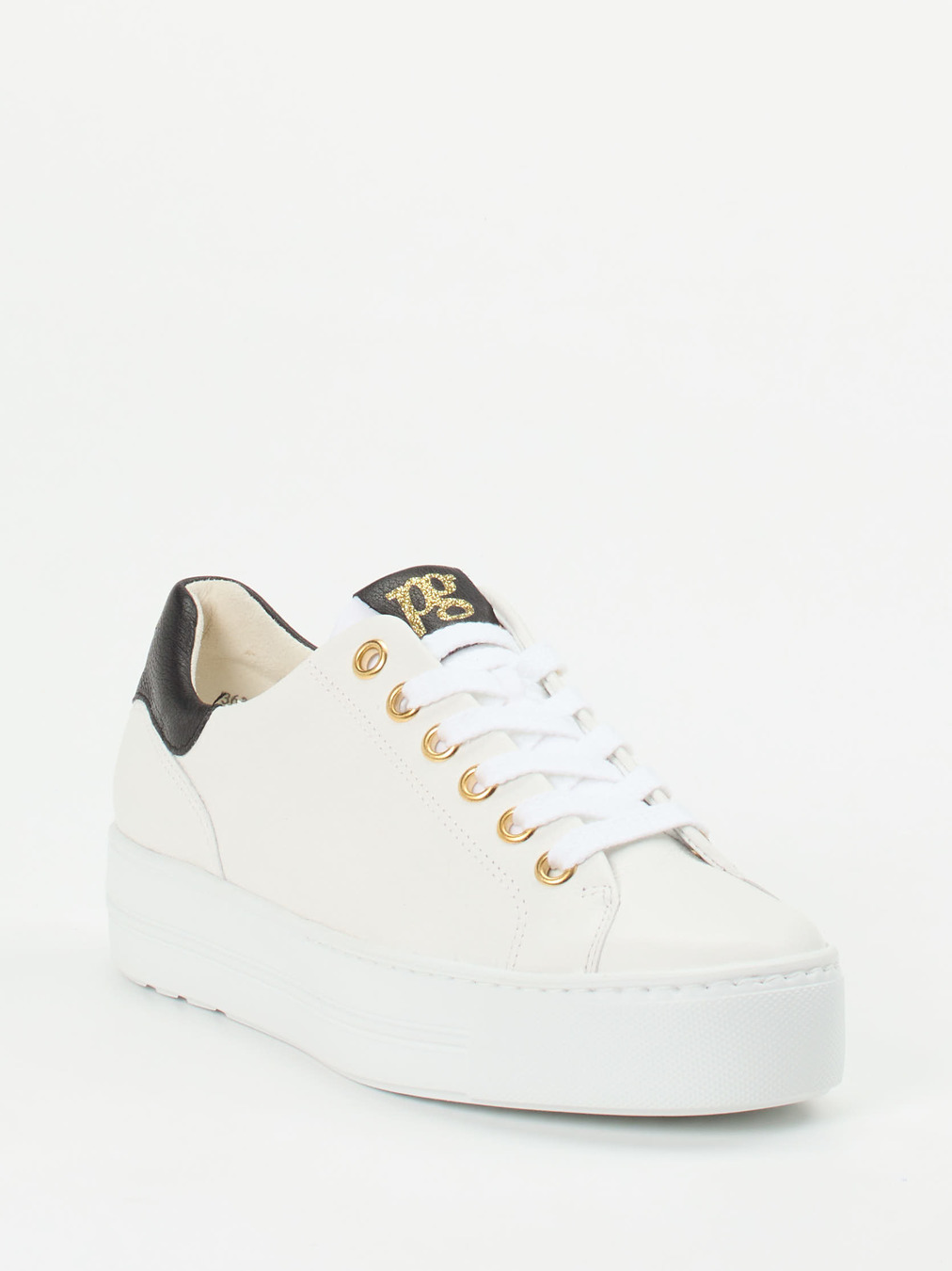 Paul Green – Plateau-Sneaker aus Kalbleder Weiß