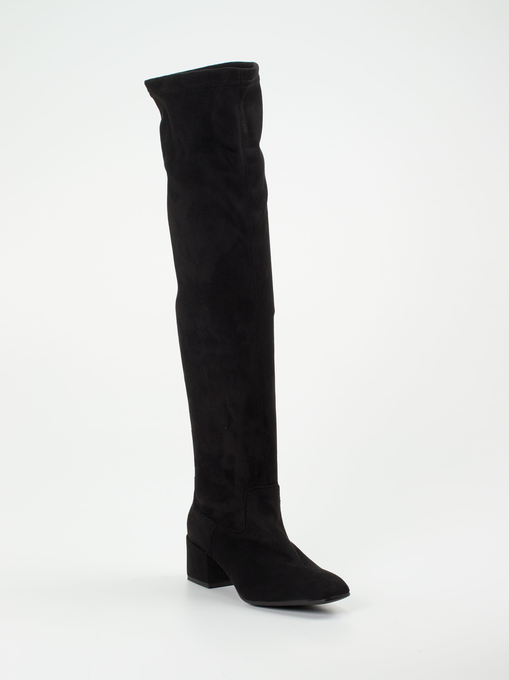 Andrea Puccini – Overknee-Stiefel aus Stretch Veloursoptik
