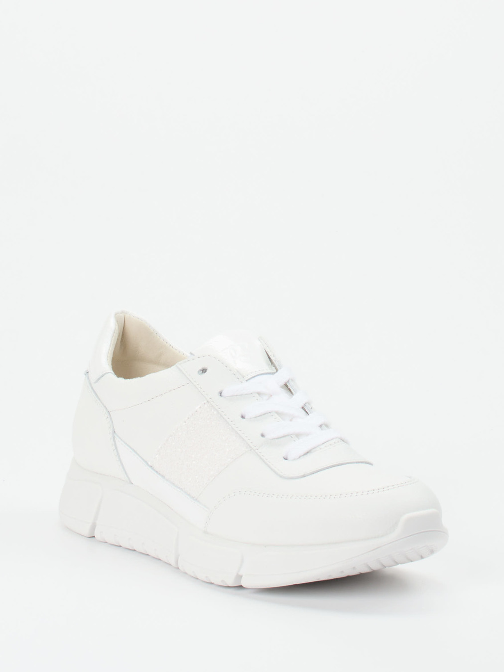 Paul Green – Sneaker aus Kalbleder Weiß